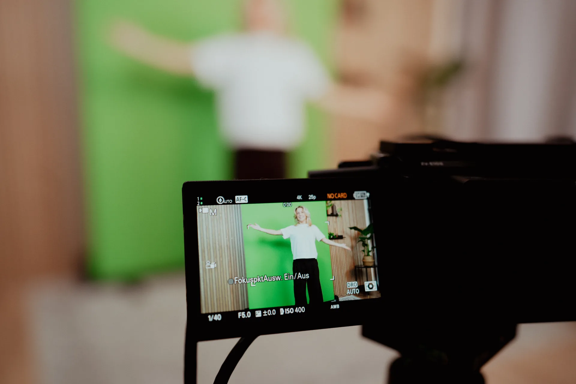 Greenscreen Studio für Video Podcasts in Berlin